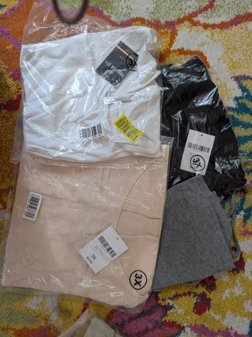 Forever 21 Plus 3X NWT Camisole Tank Top 4-Pack – Classic Neutrals - Picture 2 of 2